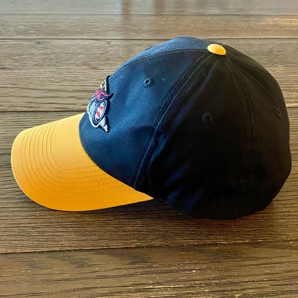 Vintage Hot Rods Hat Cap Adjustable Black Yellow Adult Small or Youth L Baseball